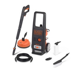Black and Decker - 1600W High Pressure Washer with Mini Patio Cleaner and Fixed Brush - BXPW1600PE