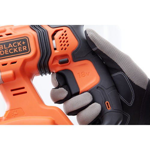 Black and Decker - 18V Cordless 25Ah SDSPlus Hammer Drill with Kit Box - BCD900E2K