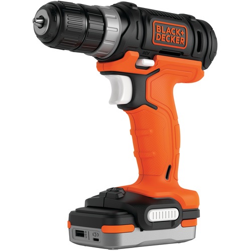 Black and Decker - 12V USB Charging Cordless Drill Driver Without Battery - BDCDD12S1
