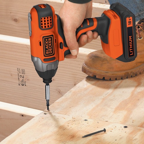 Black and Decker - 18V Impact Driver with 15Ah Battery 400mA Charger in acarton - BDCIM18C1