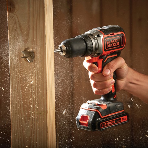 Black and Decker - 18V Brushless Lithiumion Drill Driver with 400mA Charger  Kit Box - BL186K