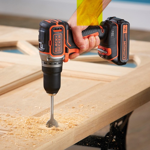 Black and Decker - 18V Brushless Lithiumion Drill Driver with 400mA Charger  Kit Box - BL186K