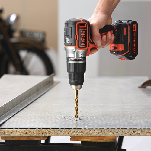 Black and Decker - 18V Lithiumion Brushless 2 Gear Cordless Hammer Drill - BL188N