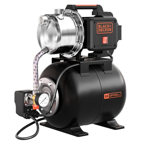 Black and Decker - 1100W Selfpriming Pump with Booster Unit - BXGP1100XBE