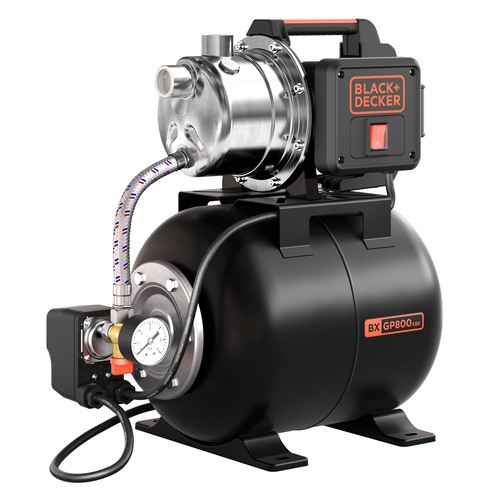 Black and Decker - 800W Selfpriming Pump with Booster Unit - BXGP800XBE