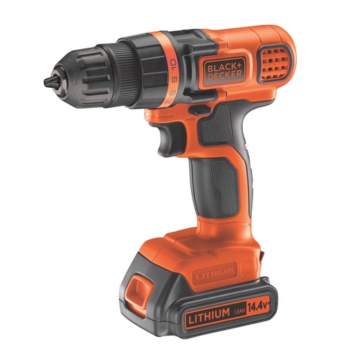 Black and Decker - 18V Lithiumion Drill Driver with additional battery 160 accessories and storage box - EGBL18BAST