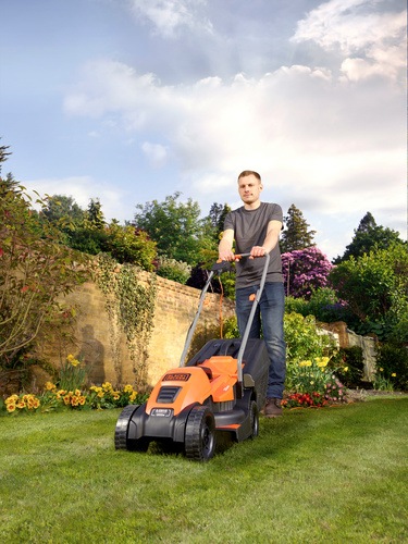 Black and Decker - 1200W 32cm Electric Rotary Lawn Mower - EMAX32