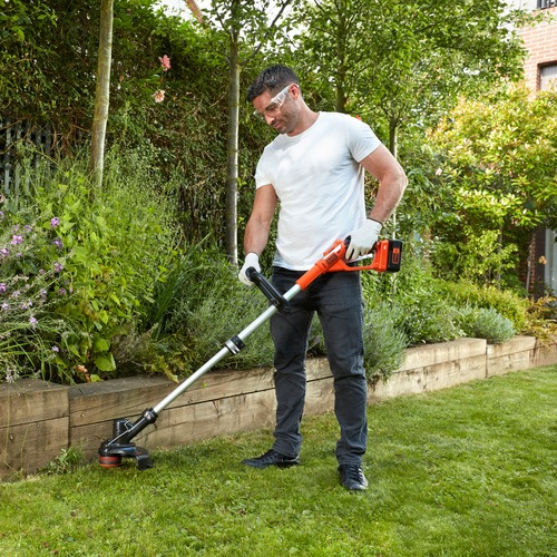 black and decker cordless grass shear battery