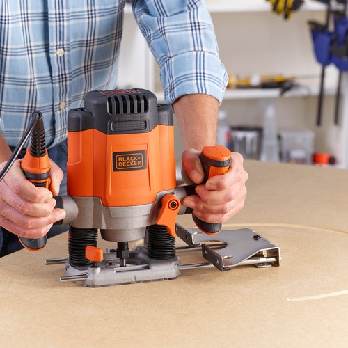 1200W 6.35mm Plunge Router with Accessories and Kitbox KW1200EKA