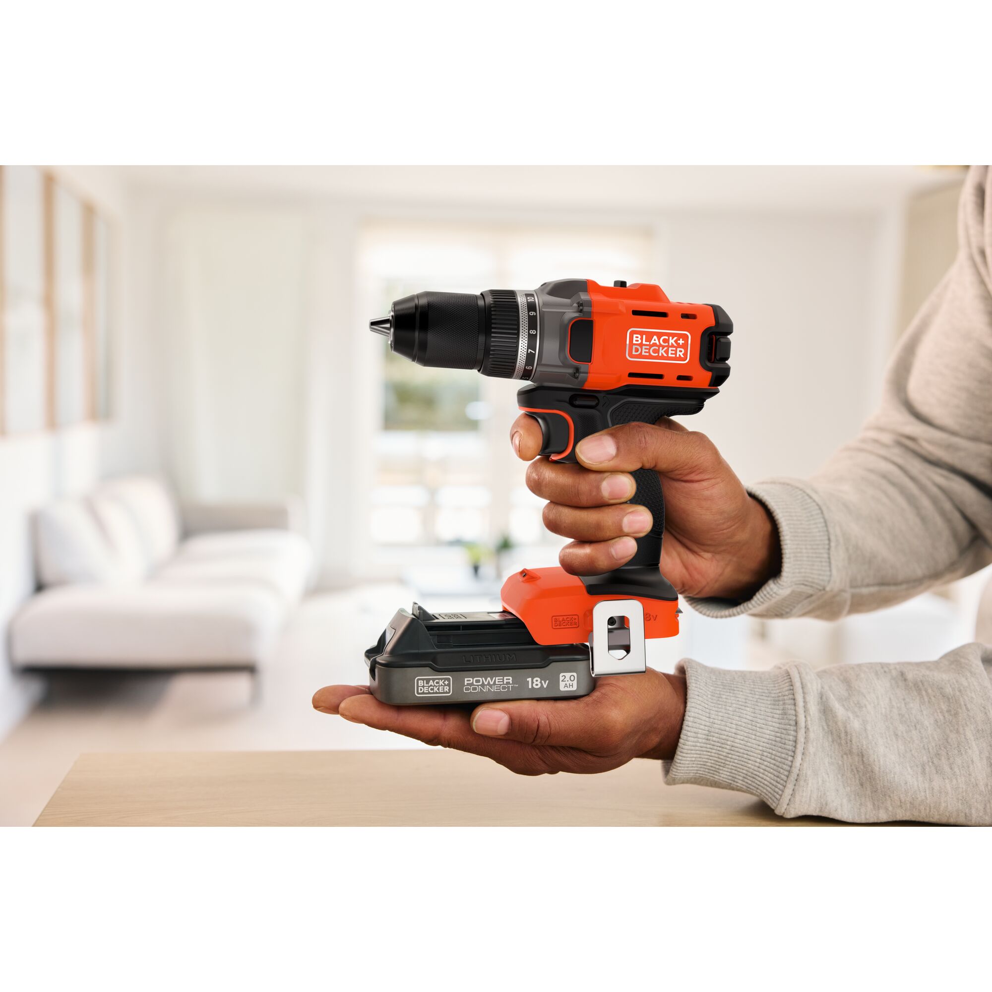 18V POWERCONNECT™ Cordless Drill Driver (With 2 x 2.0Ah State Of