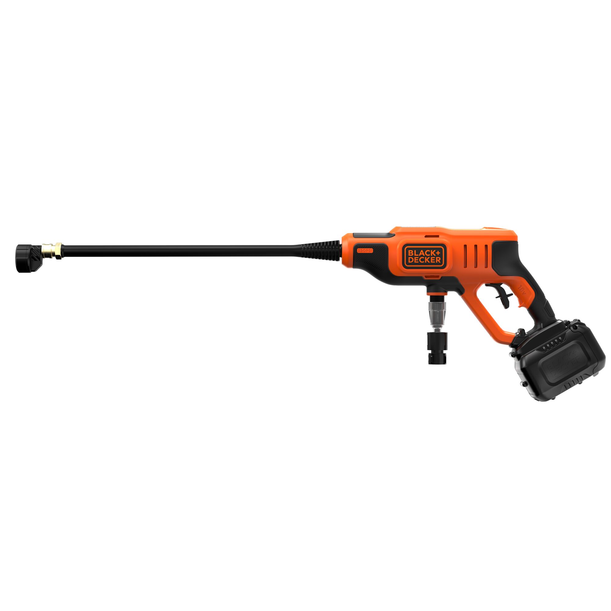 18V Pressure Cleaner with 2Ah Battery & 1A Charger | BLACK+DECKER
