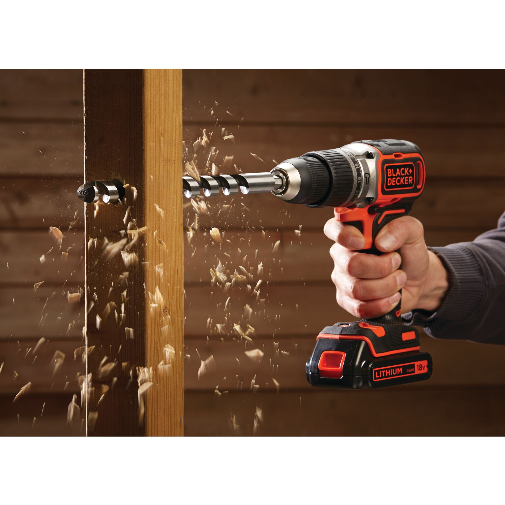18V Cordless Brushless 2 Gear Hammer Drill BLACK DECKER