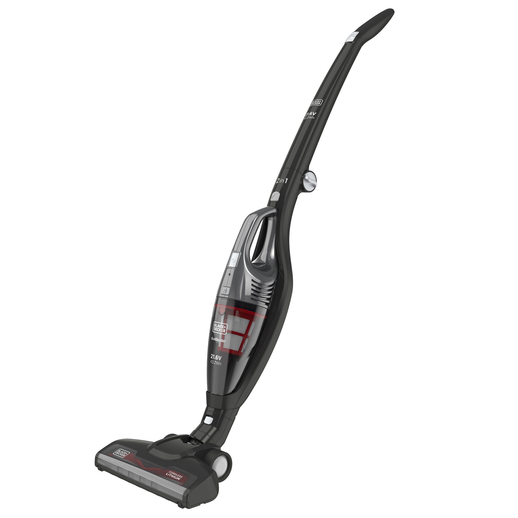 21.6V Lithium ion Cordless 2in1 Stick Vacuum BLACK DECKER